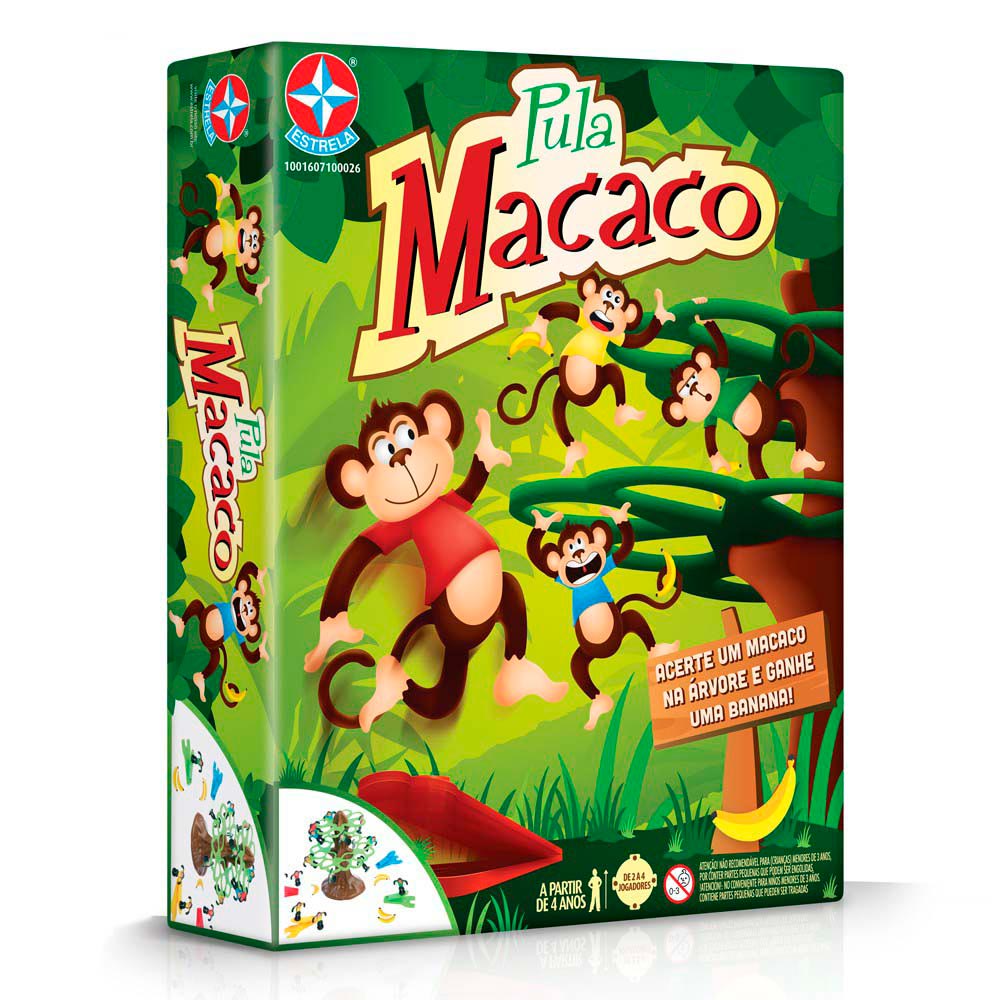 Pula Macaco - Jogos Para Viagem : Estrela - Papelaria Japuíba