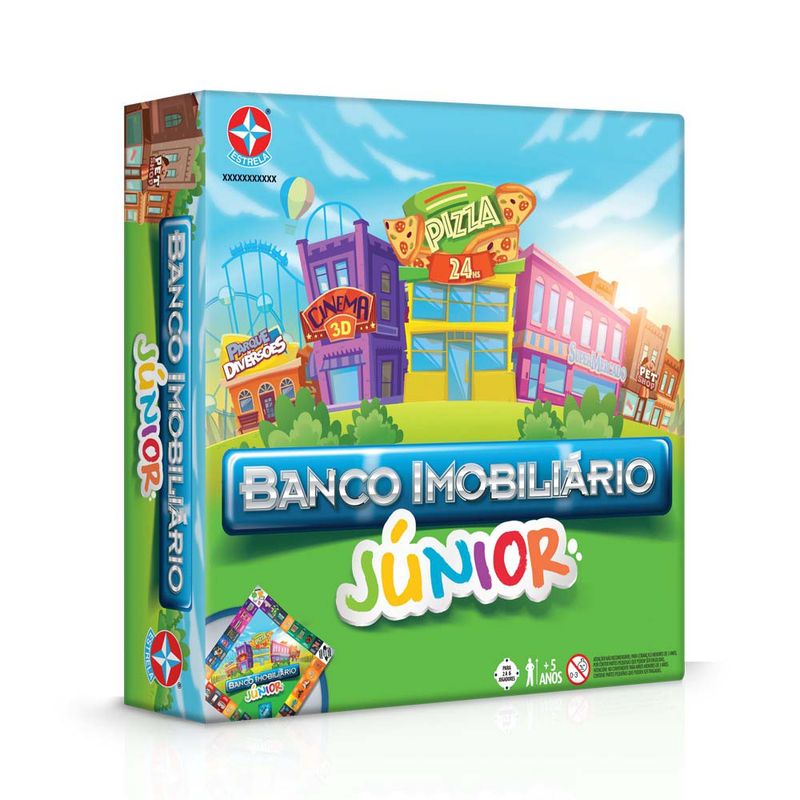 Jogo Banco Imobiliário Júnior Embalagem Estrela