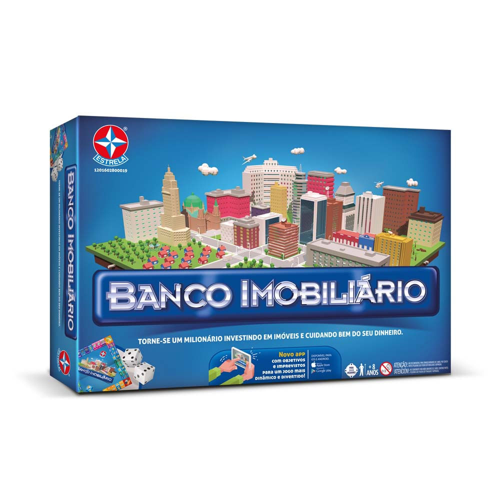 Jogo Banco Imobiliário com aplicativo - Estrela - Estrela