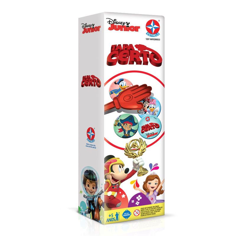 Jogo Tapa Certo Disney Junior Embalagem Estrela