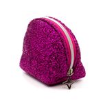 Necessaire-Meia-Lua-Lurex-Pink-lateral-Produto-Estrela-Beauty