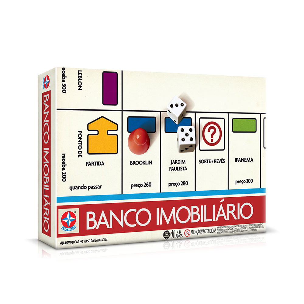 Jogo De Tabuleiro Banco Imobiliário Original Com Aplicativo - R$ 149,4