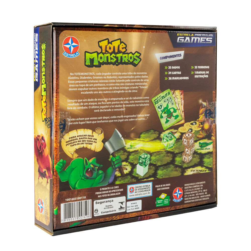 Jogo Tote Monstros - Estrela Premium Games - Estrela