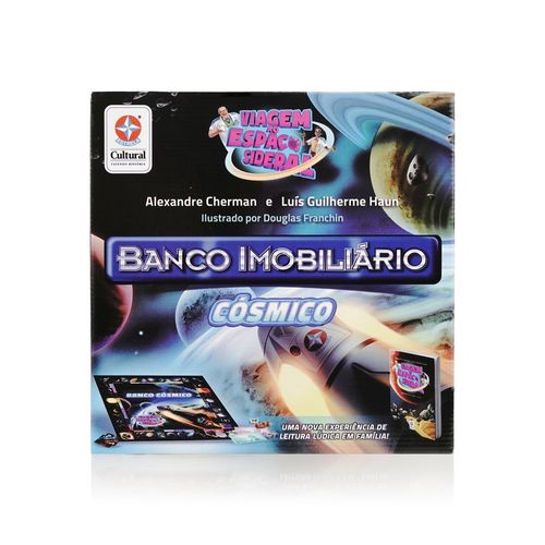 Livro Viagem ao Espaço Sideral com Banco Imobiliário Cósmico