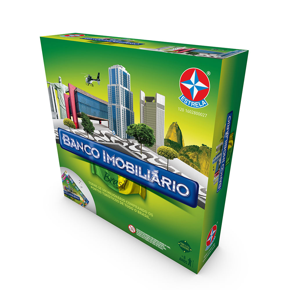 Jogo Banco Imobiliário Brasil Brinquedos Estrela