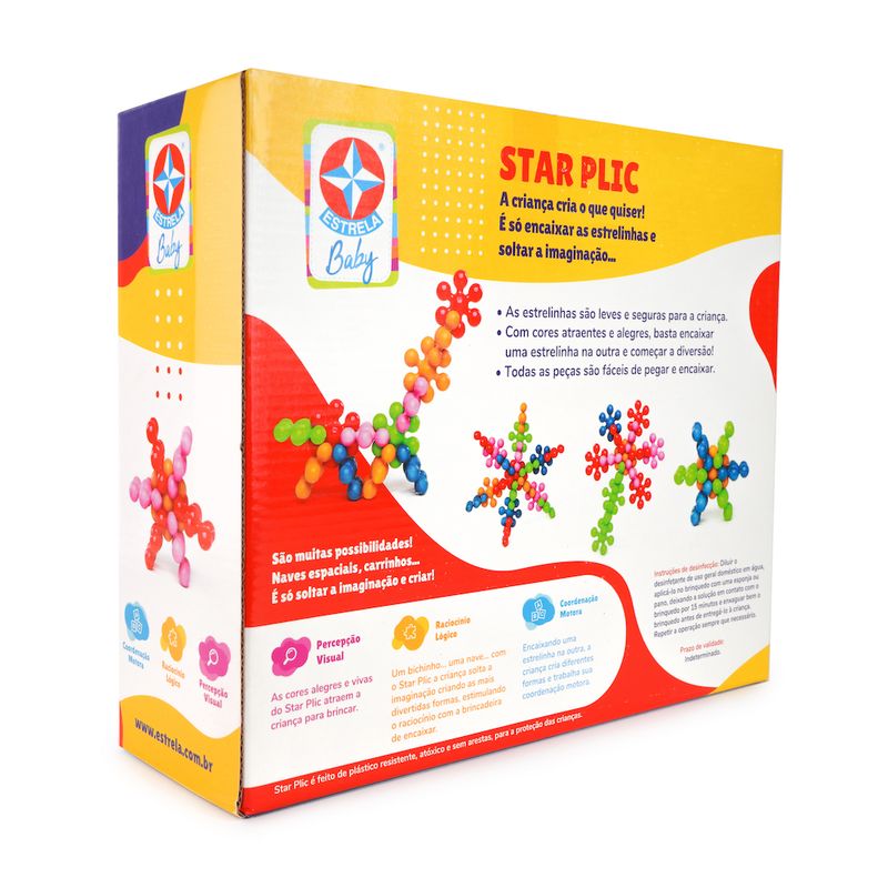 Brinquedo Infantil Star Plic Blocos De Montar Jogo Estrela - Loja Zuza  Brinquedos