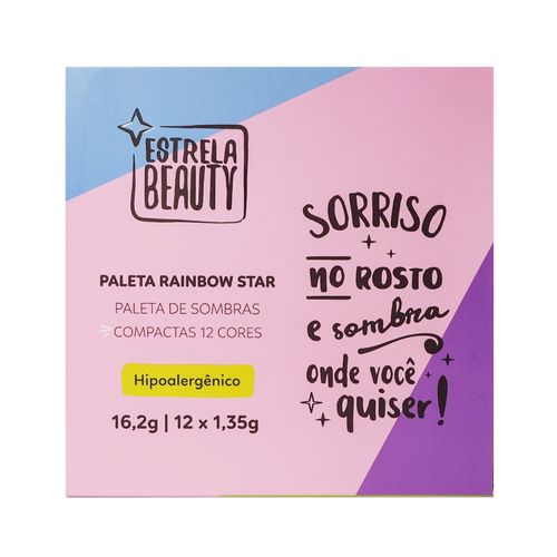 Paleta de Sombra 12 Cores Rainbow Star