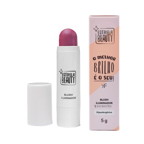 Blush/Iluminador em Bastão Rosa